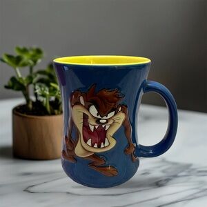 Warner Bros. Blue and Yellow Taz ceramic Mug 3D